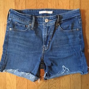 Levi’s 714 denim cut-off shorts